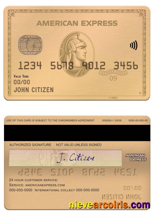 USA MOVO bank amex gold card